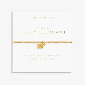 A Little Lucky Elephant Gold Plated Bracelet 8219