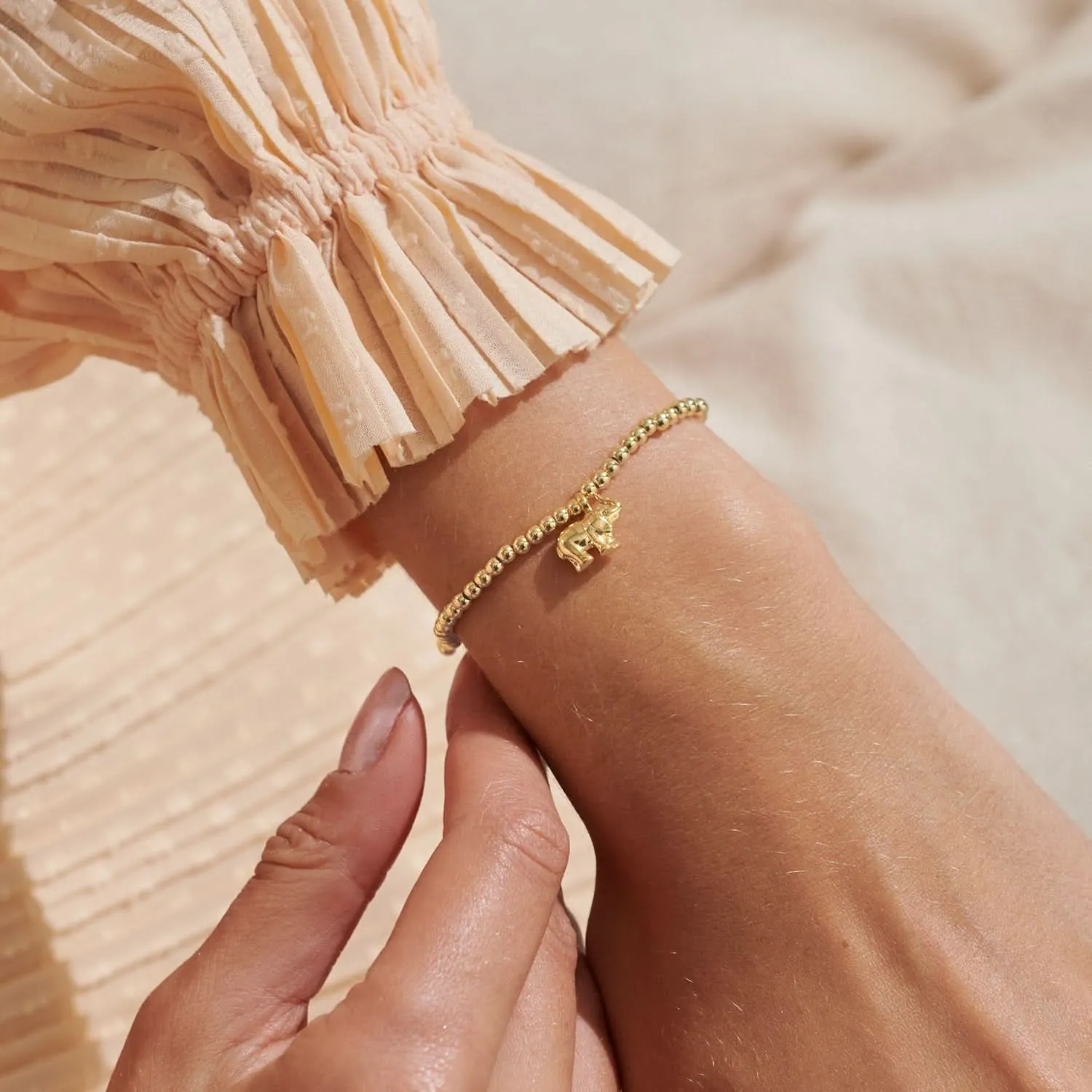 A Little Lucky Elephant Gold Plated Bracelet 8219