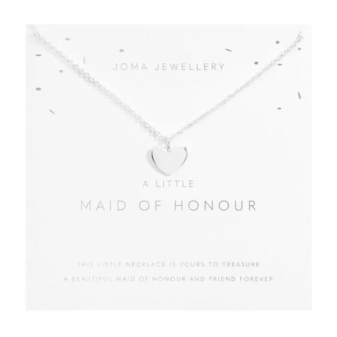 A Little Maid Of Honour Silver Plated 46cm   5cm Necklace 6827