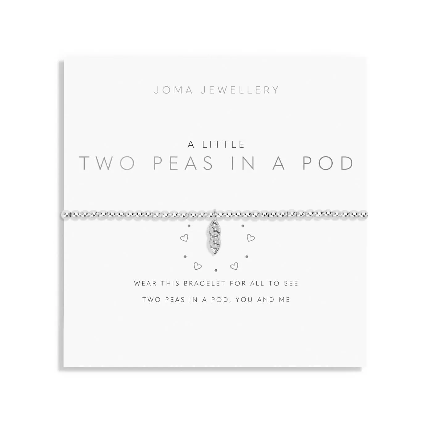 A Little Two Peas A Pod Silver Plated Bracelet 7397