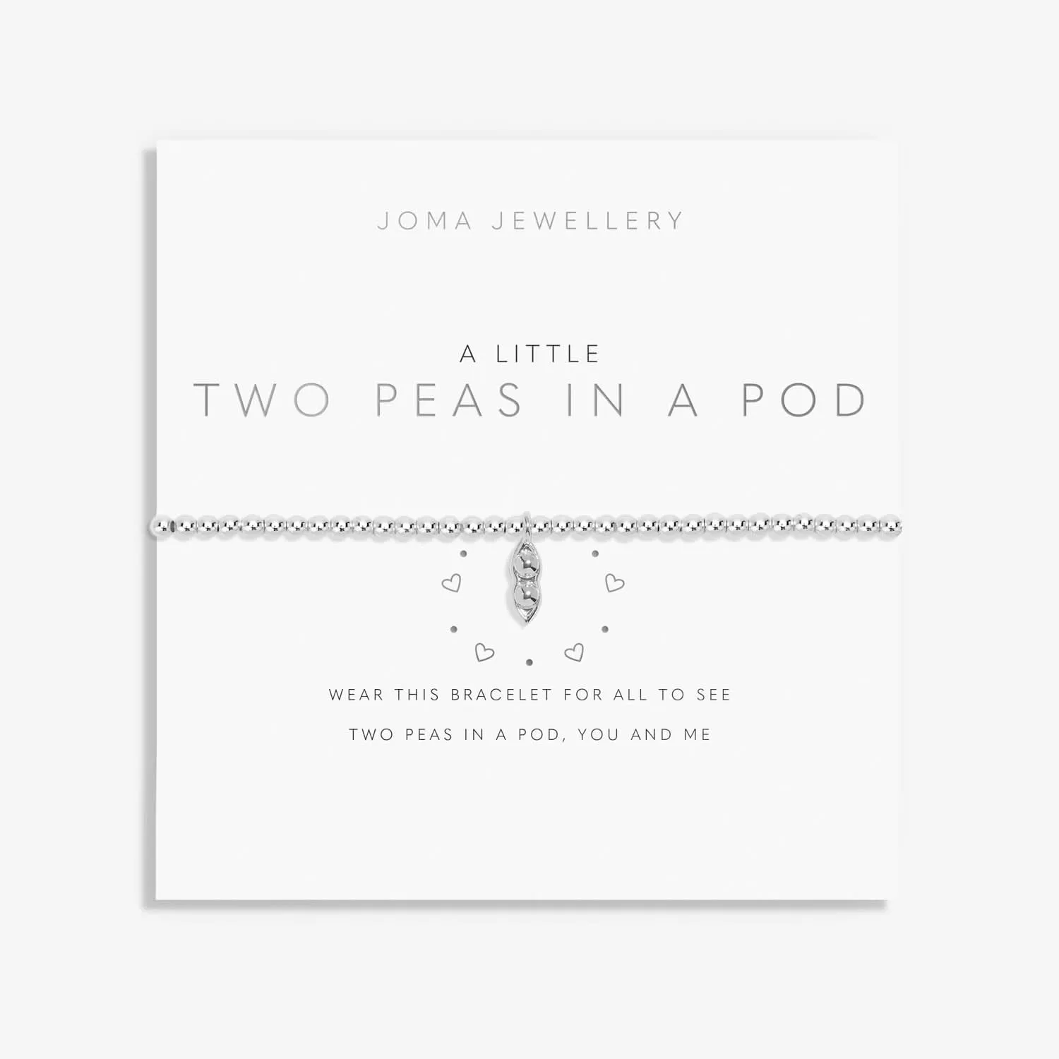 A Little Two Peas A Pod Silver Plated Bracelet 7397