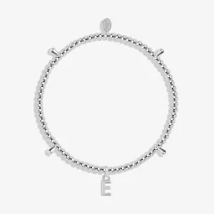 Alphabet A Little E Silver Plated Bracelet 7746