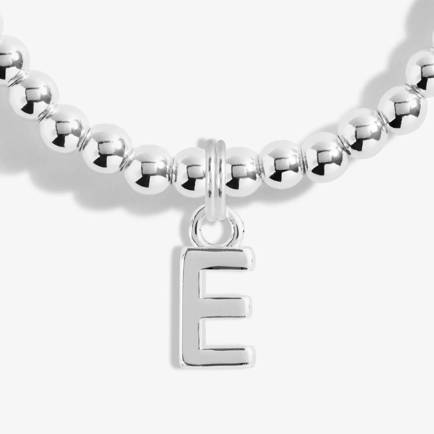 Alphabet A Little E Silver Plated Bracelet 7746