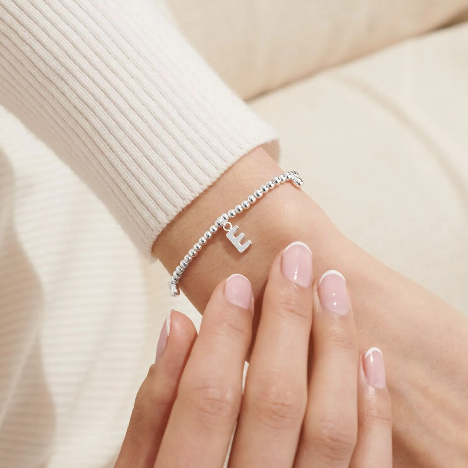 Alphabet A Little E Silver Plated Bracelet 7746