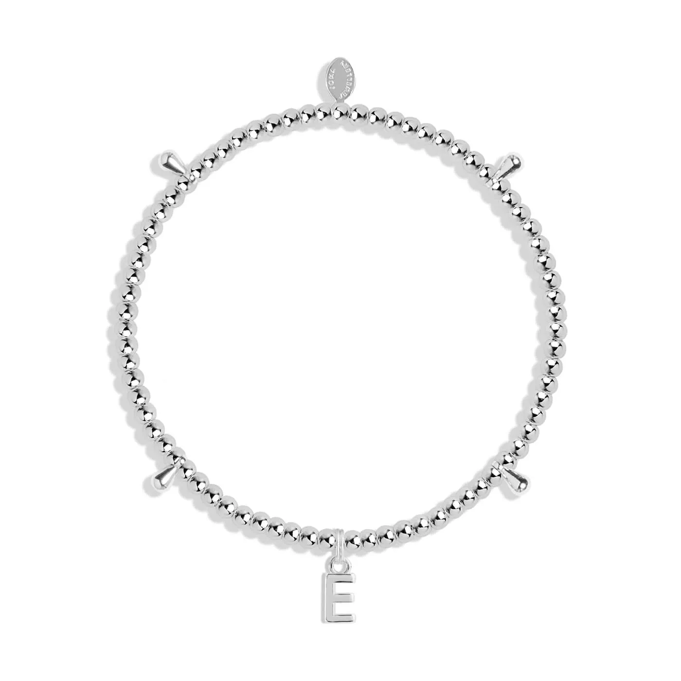 Alphabet A Little E Silver Plated Bracelet 7746