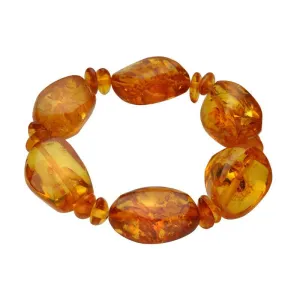 Amber Multi Shape Elasticated Bracelet D