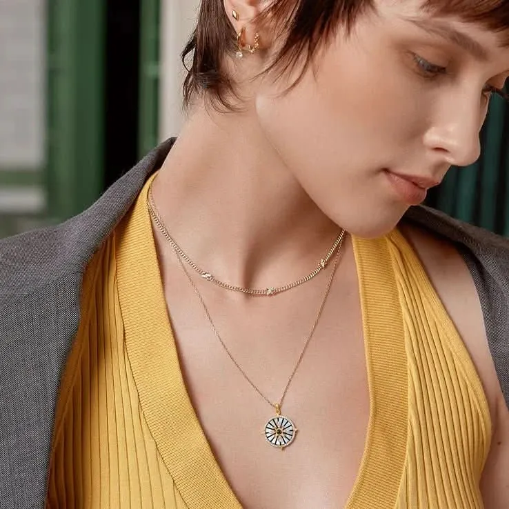 Ania Haie Gold Cross Station Necklace N061-05G
