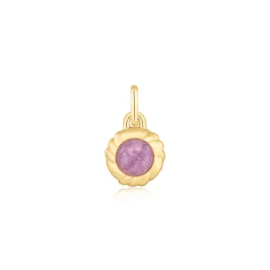 Ania Haie Gold Lilac Marble Charm NC055-04G