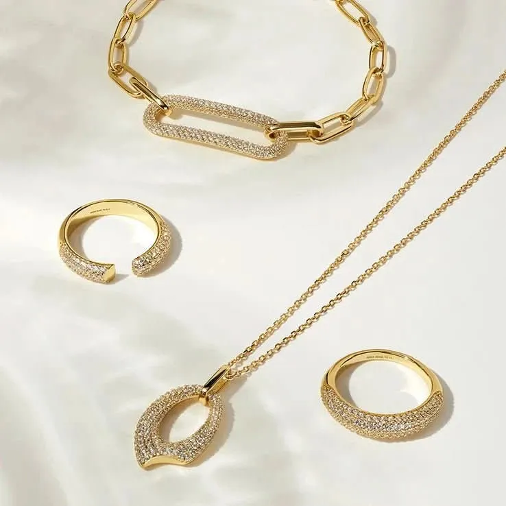 Ania Haie Gold Pav Link Bracelet B051-01G