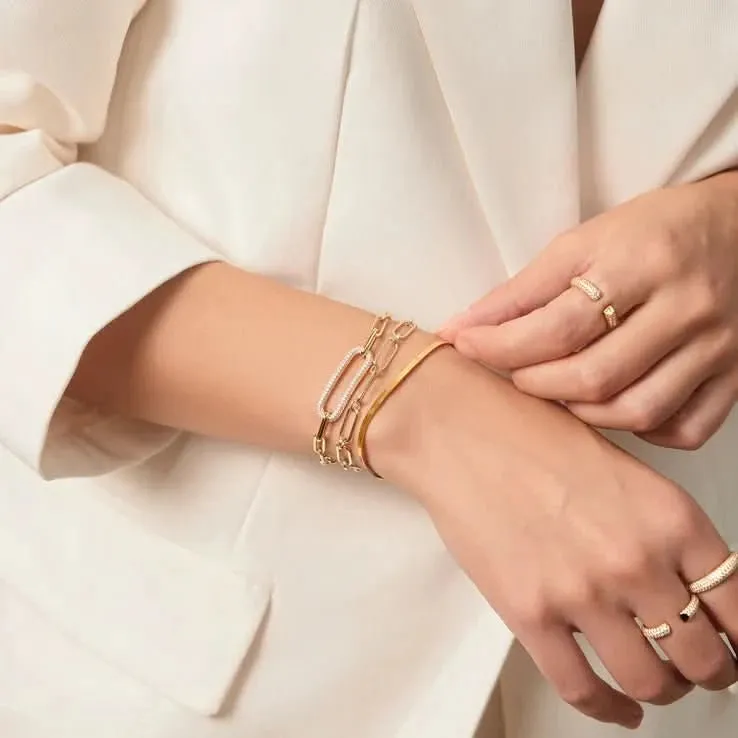 Ania Haie Gold Pav Link Bracelet B051-01G