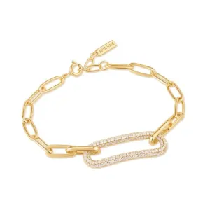 Ania Haie Gold Pav Link Bracelet B051-01G