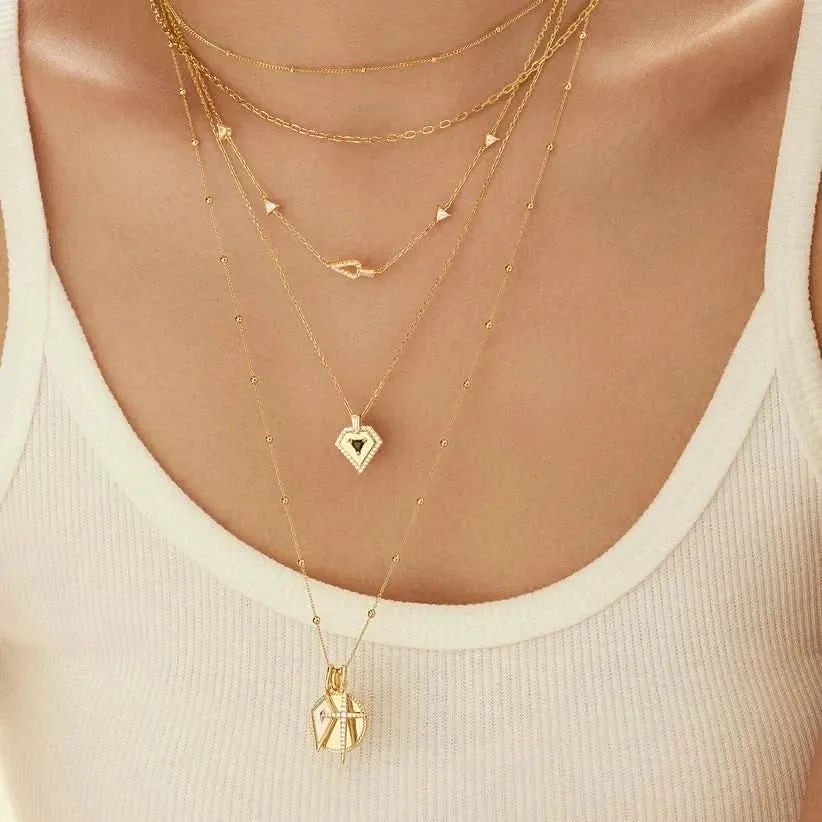 Ania Haie Gold Rectangle Link Chain Necklace N060-03G