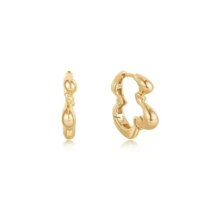 Ania Haie Gold Twisted Wave Hoop Earrings E050-03G