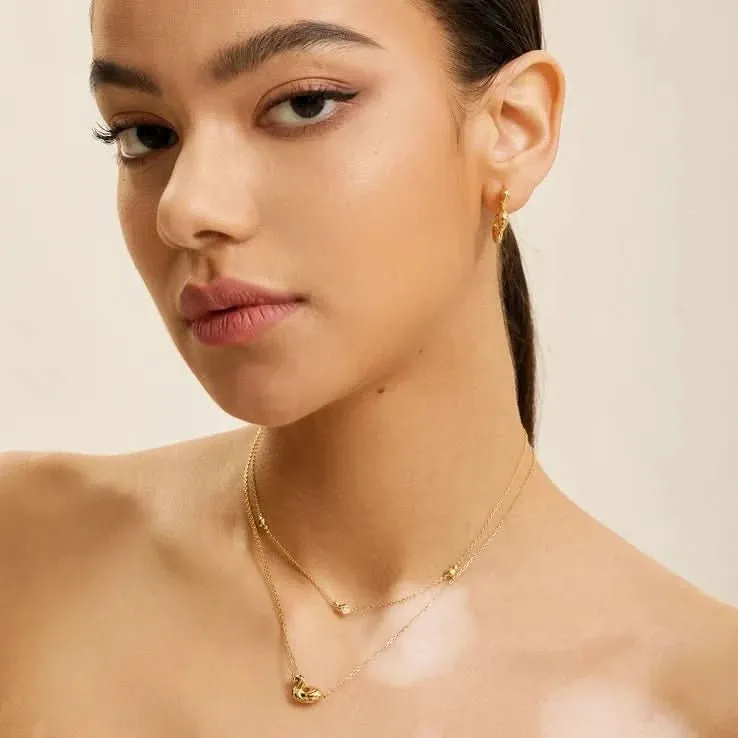 Ania Haie Gold Twisted Wave Hoop Earrings E050-03G
