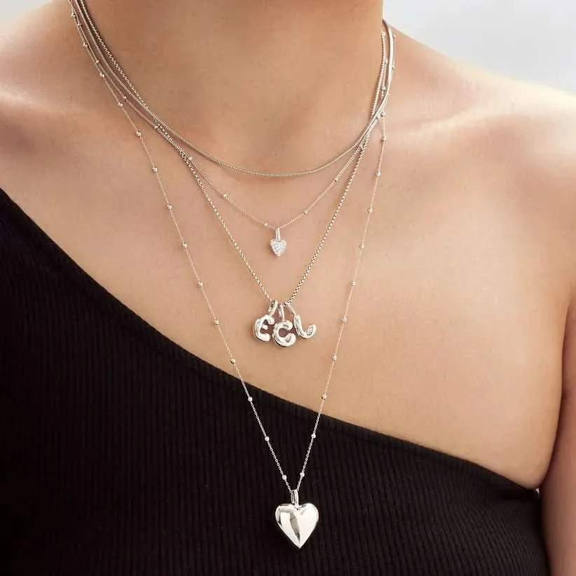 Ania Haie Silver E Letter Charm NC060-17H