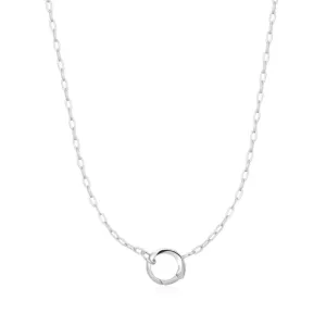 Ania Haie Silver Mini Link Charm Chain Connector Necklace N048-04H