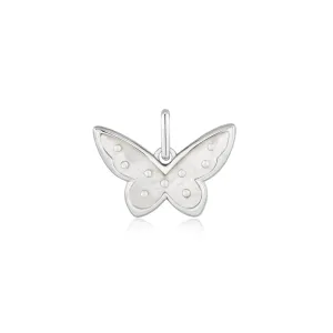 Ania Haie Silver Mother Of Pearl Butterfly Charm NC055-07H