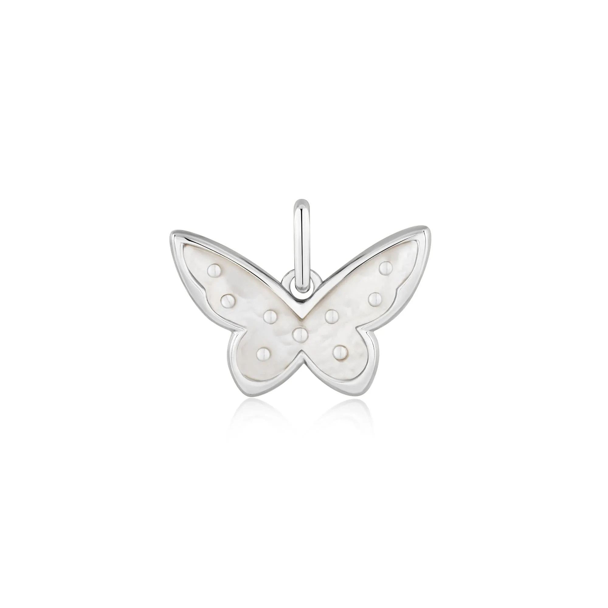 Ania Haie Silver Mother Of Pearl Butterfly Charm NC055-07H