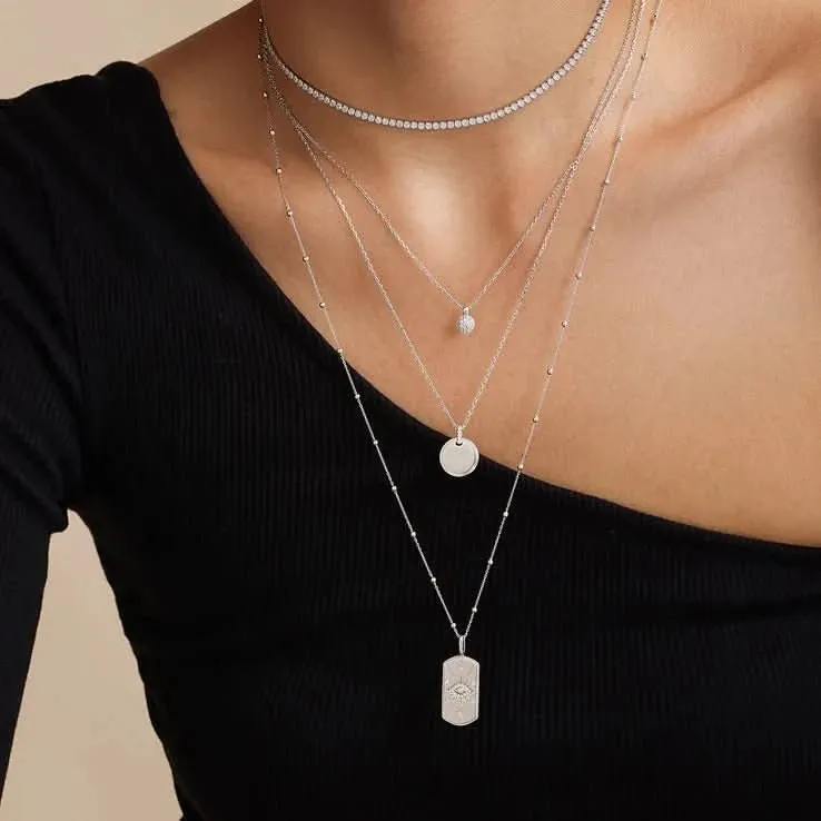 Ania Haie Silver Pav Necklace N058-05H