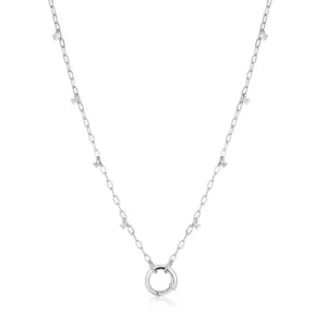 Ania Haie Silver Shimmer Chain Charm Connector Necklace N052-07H