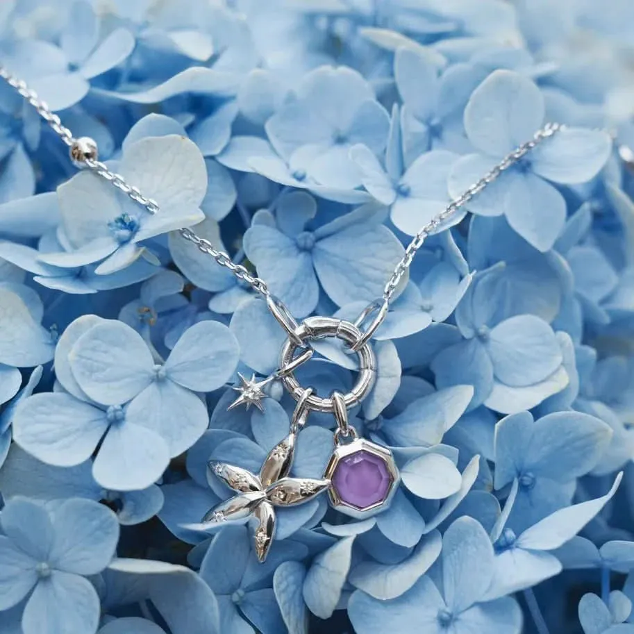 Ania Haie Silver Sparkle Flower Charm NC055-05H