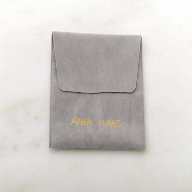 Ania Haie Silver Oval Huggies E059-09H