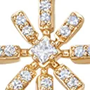 Astley Clarke Comet 14ct Yellow Gold 0.28ct Diamond Drop Earrings