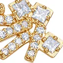 Astley Clarke Comet Flare 14ct Yellow Gold 0.28ct Diamond Stud Earrings