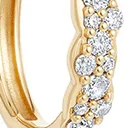 Astley Clarke Huggie Interstellar 14ct Yellow Gold 0.42ct Diamond Medium Hoop Earrings