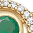 Astley Clarke Mini Icon Aura 14ct Yellow Gold Diamond Emerald Bracelet