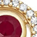 Astley Clarke Mini Icon Aura 14ct Yellow Gold Diamond Ruby Bracelet