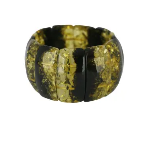 Baltic Green Amber Link Bracelet