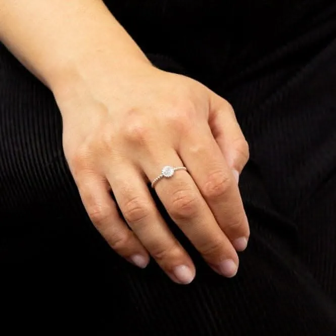 Bead with Zirconia Ring R3765C