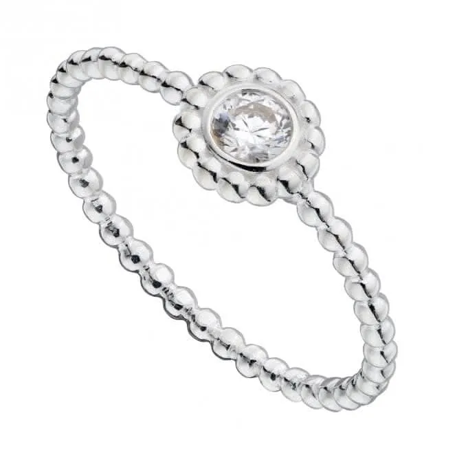 Bead with Zirconia Ring R3765C