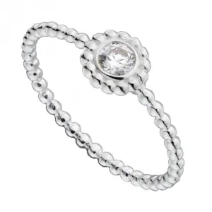 Bead with Zirconia Ring R3765C