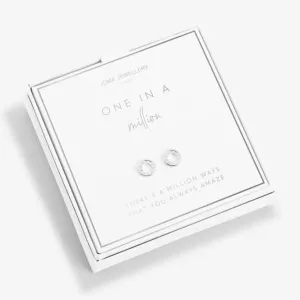 Beautifully Boxed A Little One In A Million Silver Box Earrings 5304