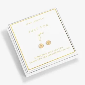 Beautifully Boxed Just For You Gold Box Earrings 6238