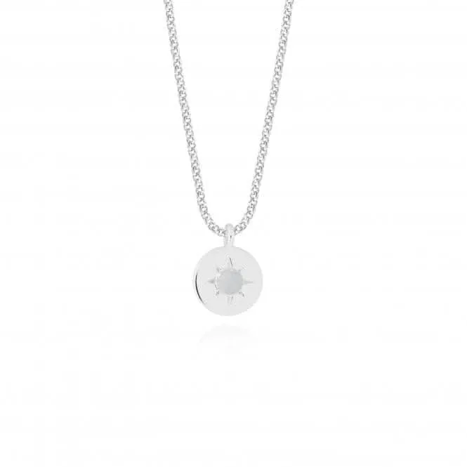 Birthstone a little April Rock Crystal Necklace 4657