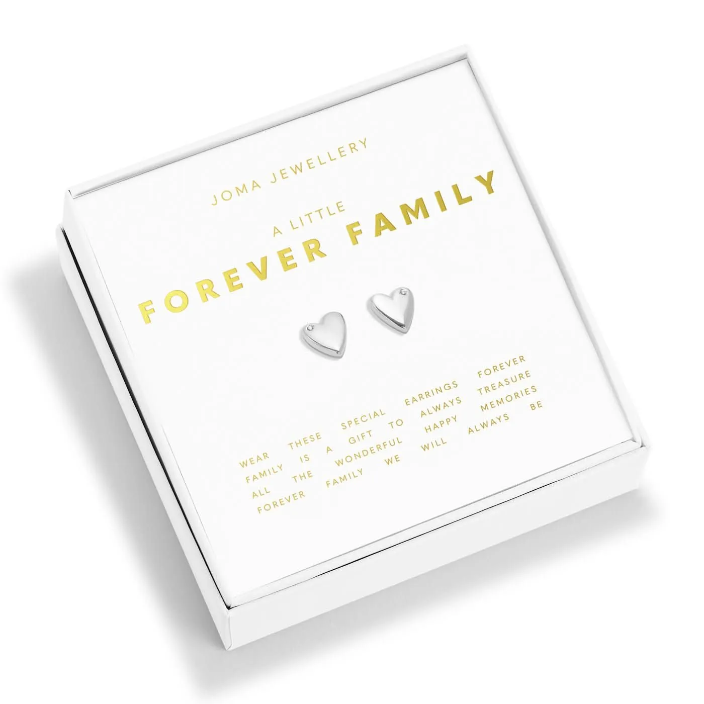 Boxed A Little Forever Family Silver Plated Earrings 7653