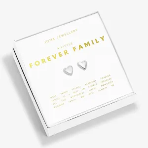 Boxed A Little Forever Family Silver Plated Earrings 7653