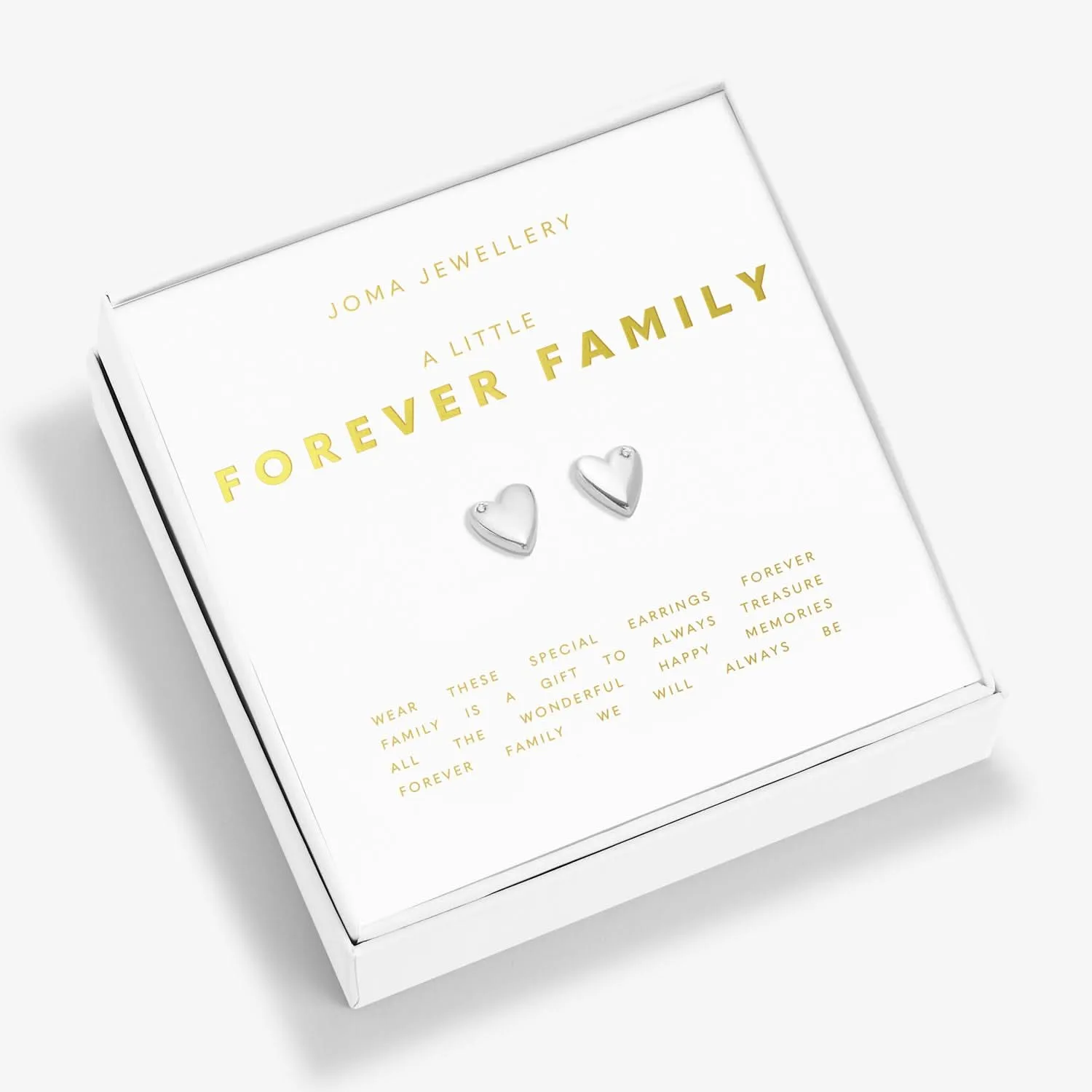 Boxed A Little Forever Family Silver Plated Earrings 7653