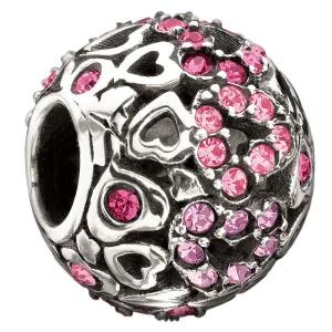 Chamilia Charm Captured Heards Pink