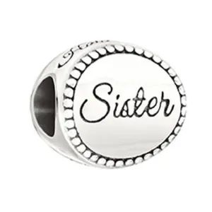 Chamilia Sterling Silver Sister Charm D