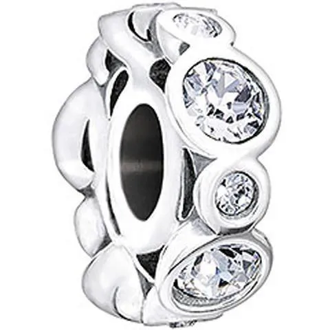 Chamilia Sterling Silver Swarovski Crystal April Birthstone Charm D
