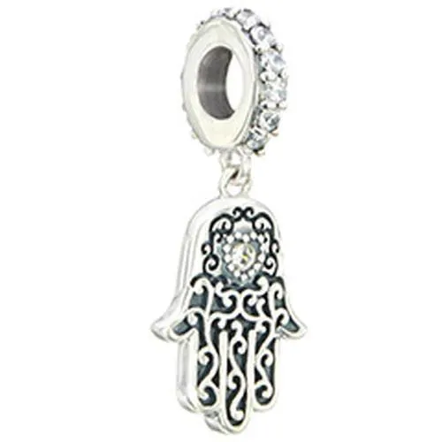 Chamilia Sterling Silver Swarovski Zirconia Hamsa Charm D