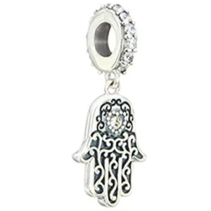Chamilia Sterling Silver Swarovski Zirconia Hamsa Charm D