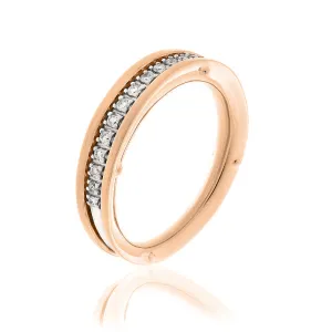 Chimento Aeternitas 18ct Rose Gold 0.12ct Diamond Half Eternity Ring