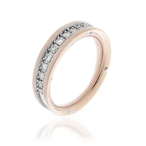 Chimento Aeternitas 18ct Rose Gold 0.22ct Diamond Half Eternity Ring