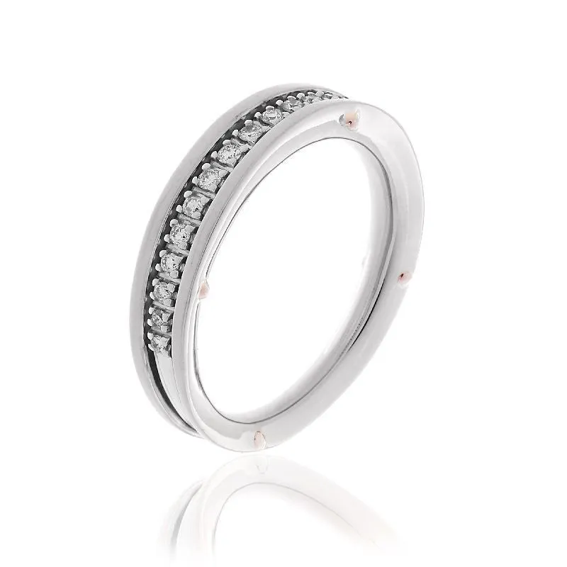 Chimento Aeternitas 18ct White Gold 0.22ct Diamond Half Eternity Ring