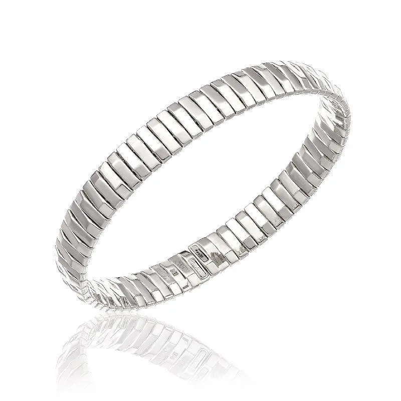 Chimento Armillas 18ct White Gold Bar Bangle